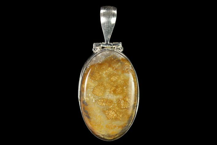 Million Year Old Fossil Coral Pendant - Indonesia #145073